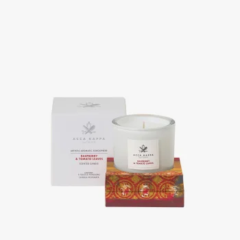 Vela Perfumada de Frambuesa y Hojas de Pomodoro
