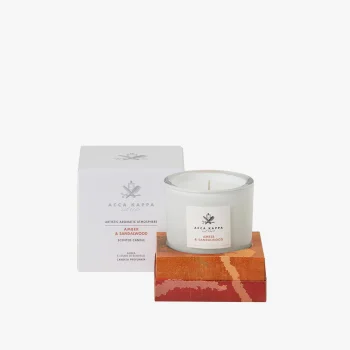 Vela Perfumada de Ámbar y Sándalo